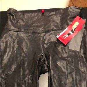 Faux leather leggings